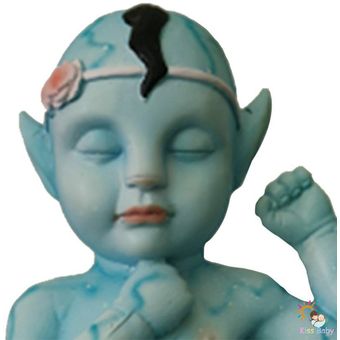 1 unids silicona bebé original brillante muñeca azul muñeca 