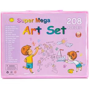 Kit De Arte Para Niños Set Kit Maleta Metalica Infantil 145Pcs