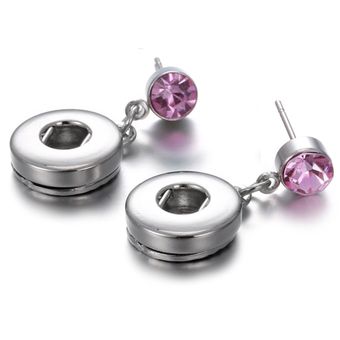 Crystal Rhinestone Mini Pendientes De Hebilla De 12 Mm Gotas 