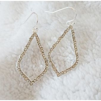 Estilo Clásico Con Incrustaciones De Pendientes De Joyas De 