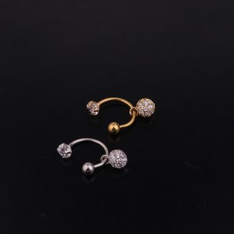 1pc Barra En Forma De C Con Pendientes De Cartílago Colgante 