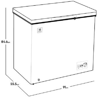 Congelador horizontal Electrolux 200 Litros Brutos EFCC20C3HQW