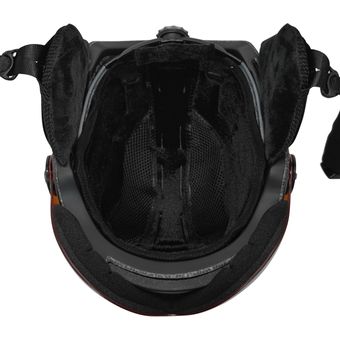 casco Black 2 Lenses#casco de esquí con visera para hombre y mujer 