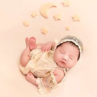 5 uds De fieltro de lana para bebé adornos de estrellas Mini accesorios para sesión de fotos infantil accesorios de fotografía recién nacido decoraciones 