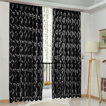 Rideau de porte fenêtre en Tulle,1 pièces,motif feuilles de vigne,panneau de voile,cantonnière,pour salon,30 # 