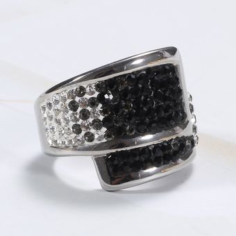 316l Gradient Crystal Jewelry Lady Marriage Ring Lady Fiesta 