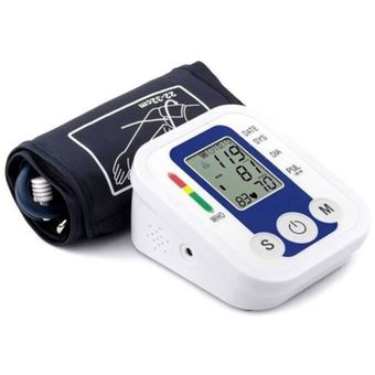 Tensiómetro Digital De Brazo Medidor Presion Arterial Pulso Color Blanco