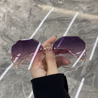 Gradiente gris Gafas de sol de agua de mar de las mujeresmujer 