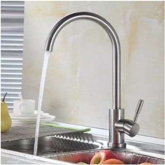 Llave Monomando Lavaplatos Vertical Inoxidable 