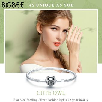 Pulsera De Cadena De Serpiente De Peluche De Búho De Cristal 
