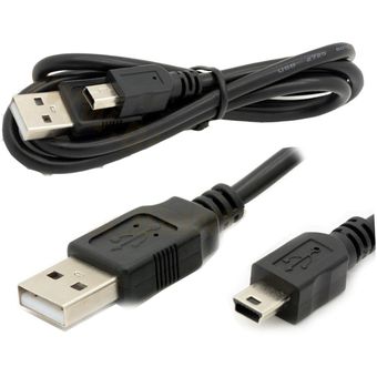 Cable Mini USB V3 Negro 80cm Solo Carga