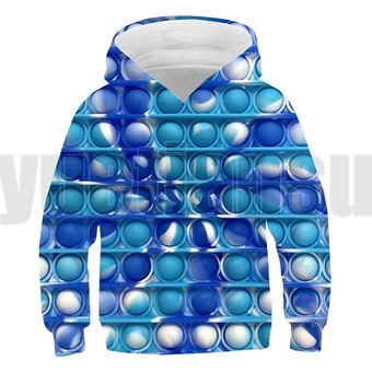 Casual 3D Cartoon POP Fidget  Hoodie Children Sweatshirt Game Oversize Pullover Kids Streetwear Clo 
