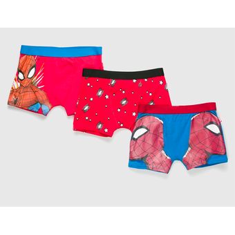 Pack 3 boxers ni o algod n spiderman Marvel P3Lcboxb Blanco