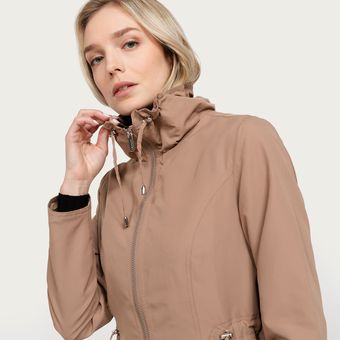 Abrigo Liviano Newport para Mujer-Beige 