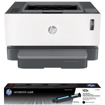 Impresora Laser Hp 1000w + Toner Hp 103a Negro