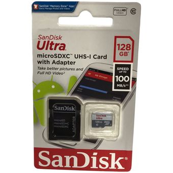 Tarjeta Memoria 128gb Sandisk Micro Sd Clase 10