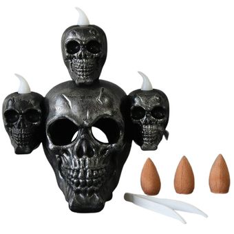 Halloween Humo Horror Cráneo Cabeza Lámpara Pumpkin Lámpara Decoración Props 