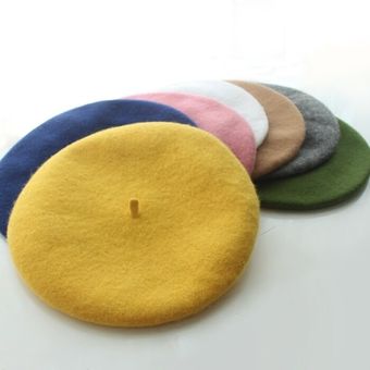 Invierno de las mujeres sombrero Vintage Boinas de lana 32 gorra de .. 