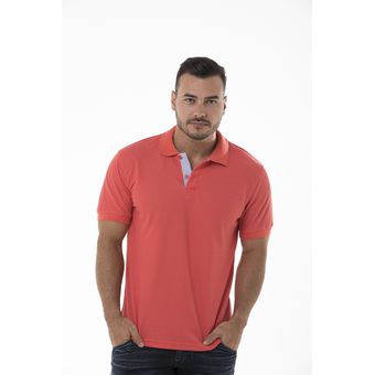 camisa coral hombre