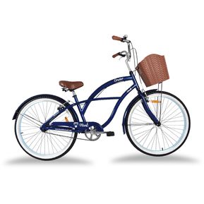 Bicicleta Urbana Aluminio Monk Crusier Rodada 26 Azul