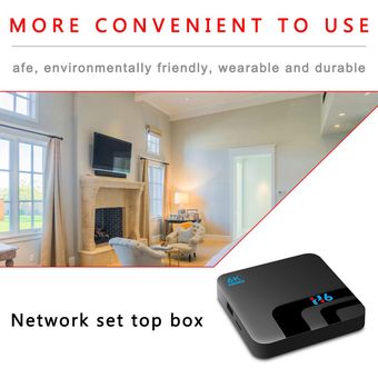 H6 TV Box Set-top Box 6K Wifi Streaming Media Player de voz Asistente Box 