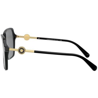 Lentes de Sol VE4396 Black Dark Grey Versace 