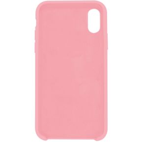 FUNDA GHIA DE SILICON COLOR ROSA CON MICA PARA IPHONE XS MAX