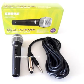 10-SECONDS - Microfono Shure Vocal Cable Sv100 Cardioide Dinamico