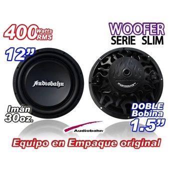 woofer audiobahn 12 plano