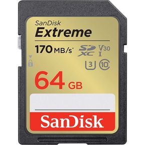 Tarjeta SD 64GB Sandisk Extremo Graba 4K SDSDXV2-064G-GNCIN