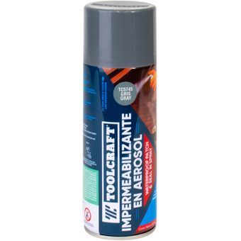 Impermeabilizante Aerosol Gris Toolcraft De 400 Ml TOOLCRAFT