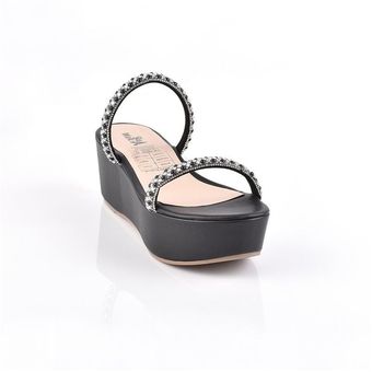 Price Shoes Sandalias Plataformas Mujeres 882Brillantinanegro