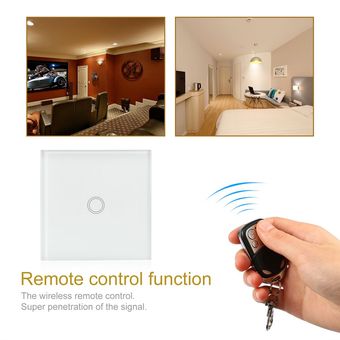 SMART SMART Home Wall Touch Switch EU  US  UK Standard LED Control de control remoto 