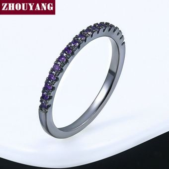 Zhou Yang Anillo De Bodas Masculino Simple Clásico Mini Rosa 