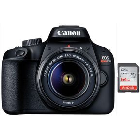 Cámara Canon EOS Rebel T100 lente1855+Memoria SD 64GB