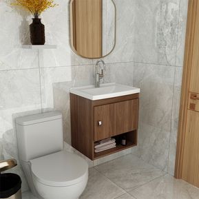 Mueble pequeño para cuarto de baño wc de teca 40 cm