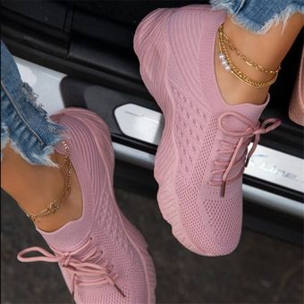 zapatos informales c Zapatillas de deporte transpirables para mujer 