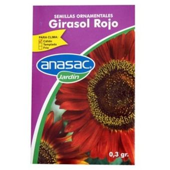 Anasac - Semilla Girasol Rojo 0,3 Gramos Anasac | Knasta Colombia