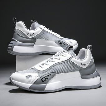 Calzado deportivo de todo fósforo de moda coreana para hombre-Blanco Calzado deportivo de todo fósforo de moda coreana para hombre-Blanco