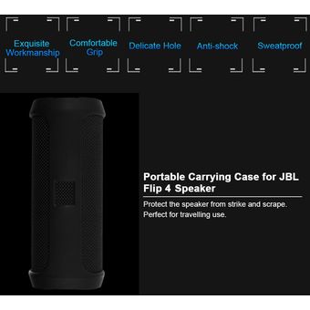 Funda de silicona portátil para JBL Flip 4 altavoces Bluetooth funda protectora de viaje suave Gel de sílice bolsa de almacenamiento de Audio 