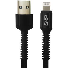 Cable USB Tipo Lightning Ghia GAC-199N Nylon Color Negro 1m