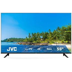 Pantalla JVC LED Smart TV de 55 Pulgadas 4K/UHD SI55FR con Roku TV
