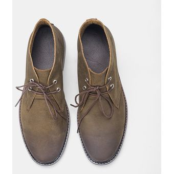 # KD584 Botines de piel auténtica para hombre botas cómodas de marca a la moda para caminar talla 7 a 12 