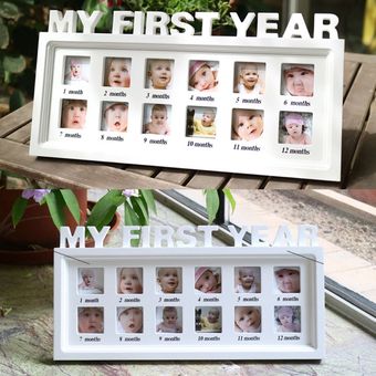 Marco de fotos de primer año para bebé,Marco para bebé,regalo para b 
