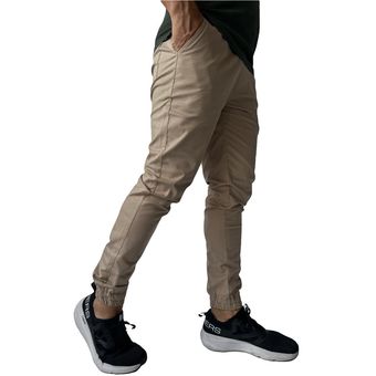 Jogger Cargo Pantalon Hombre Gabardina Elas Slim Cierre Orig