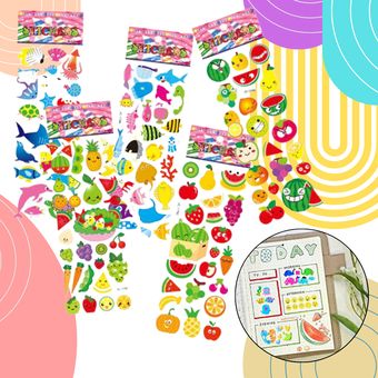 Pegatinas Para Niños 3d Puffy Kid Stickers 20 Hojas