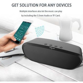 Bocina Bluetooth Portátil Zealot S9 Outdoor Speakers-Negro 