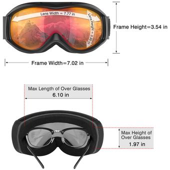 Gafas protectoras de ciclismo al aire libre Gafas de esquí a prueba de viento con banda elástica 