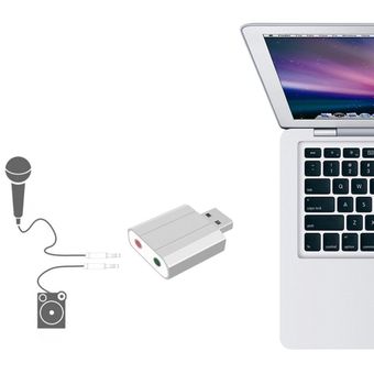 Mini USB tarjeta de sonido de doble agujero para XP WIN7 WN8 WIN8.1 W 