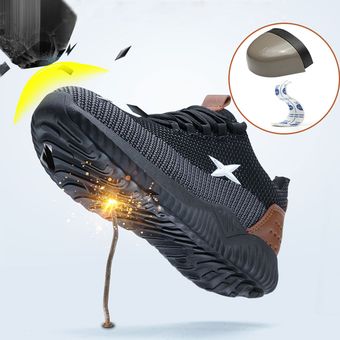con puntera de acero zapatillas de seguridad botas de trabajo de construcción SUADEX-zapatos de seguridad para el trabajo para hombre transpirables 